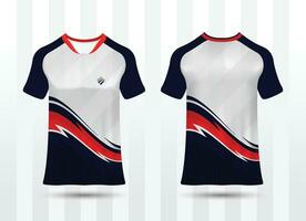 Spezifikation Fußball Sport Attrappe, Lehrmodell, Simulation , Esport Spielen t Hemd Jersey Vorlage. spotten oben Uniform . Vektor Illustration Design