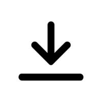 herunterladen Symbol Vektor. hochladen Taste Illustration. Belastung Symbol oder Logo. vektor