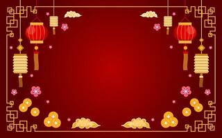 chinesischer Neujahrsfesthintergrund vektor