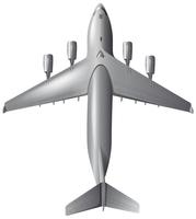 Armé flygplan på vit bakgrund vektor