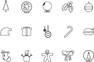 Sammlung von Weihnachtssymbolen vektor