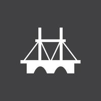 Brücke Logo Vorlage Vektor Icon Illustration