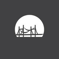 Brücke Logo Vorlage Vektor Icon Illustration