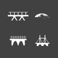 Brücke Logo Vorlage Vektor Icon Illustration