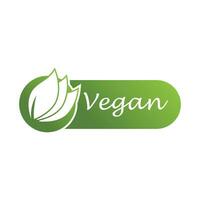 vegan logotyp vektor mall symbol design