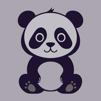 Panda Vektor Symbol, süß und vielseitig Illustration