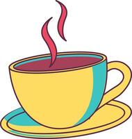 Tee Tasse Symbol heiß Tee oder Kaffee vektor