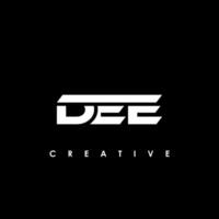 dee Brief Initiale Logo Design Vorlage Vektor Illustration