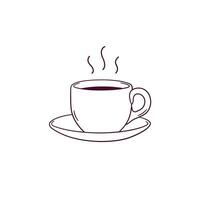 hand dragen illustration av coffe kopp ikon. klotter vektor skiss illustration