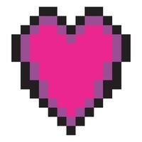 Herz mit Pixel Kunst Design vektor