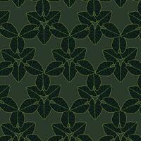 Blatt Blume Muster Design zum Stoff Textur vektor