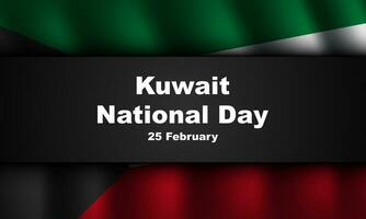 kuwait nationell dag bakgrund design. vektor
