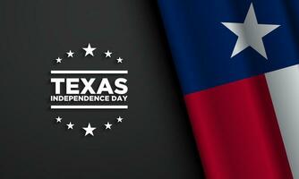 Texas Unabhängigkeit Tag Hintergrund Design. vektor