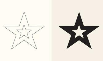 Vektor Illustration von ein Star Symbol einstellen