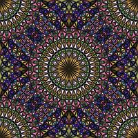 sömlös mandala mönster bakgrund design - abstrakt färgrik vektor tapet