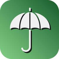 Regenschirm Vektor Glyphe Gradient Hintergrund Symbol zum persönlich und kommerziell verwenden.