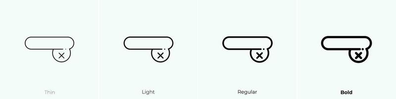 Patch Symbol. dünn, Licht, regulär und Fett gedruckt Stil Design isoliert auf Weiß Hintergrund vektor