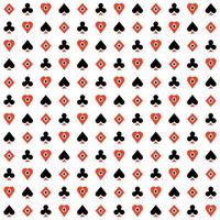 nahtlose Textur Wallpaper Casino Spielkarten Anzüge vektor