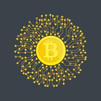 crypto valuta bitcoin. vektor