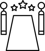 rot Teppich Gliederung Vektor Illustration Symbol