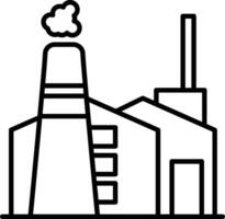 Industrie Gliederung Vektor Illustration Symbol