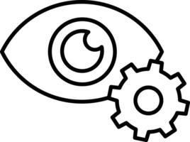 Optimierung Gliederung Vektor Illustration Symbol