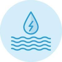 Wasserenergie-Vektor-Icon-Design-Illustration vektor