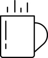 Kaffee Tasse Gliederung Vektor Illustration Symbol