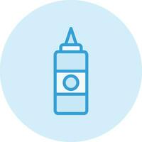 Sauce Flasche Vektor Icon Design Illustration