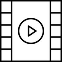 Film Gliederung Vektor Illustration Symbol