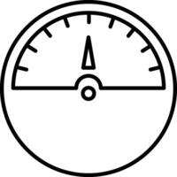 Tachometer Gliederung Vektor Illustration Symbol