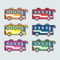 bunt Bus Pixel Vektor