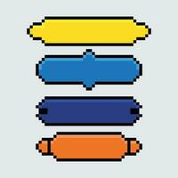 Pixel Pixel Kunst Symbole Vektor Illustration
