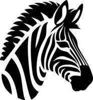 Zebra - - minimalistisch und eben Logo - - Vektor Illustration