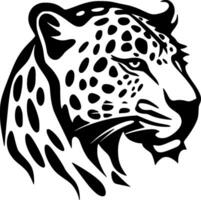 Leopard - - minimalistisch und eben Logo - - Vektor Illustration