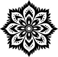 Mandala - - minimalistisch und eben Logo - - Vektor Illustration