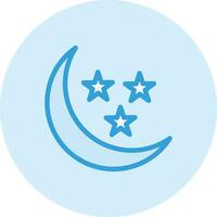 Mond und Star Vektor Symbol Design Illustration