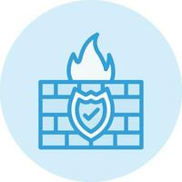 brandvägg vektor ikon design illustration