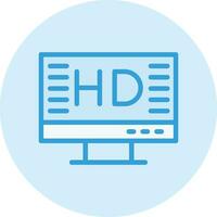 HD-Bildschirm-Vektor-Icon-Design-Illustration vektor