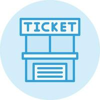 Ticket Office-Vektor-Icon-Design-Illustration vektor