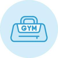 Fitnessstudio Tasche Vektor Symbol Design Illustration