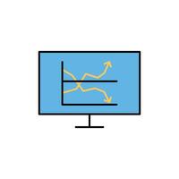 Präzision Einsichten rationalisiert Netz Symbole zum Daten Analyse, Statistiken, und Analytik minimalistisch Gliederung und Farbe füllen Sammlung im Vektor Illustration. Taschenrechner, Daten, Datenbank, entdecken,