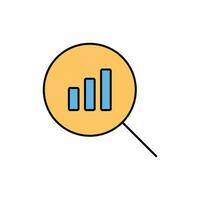 Präzision Einsichten rationalisiert Netz Symbole zum Daten Analyse, Statistiken, und Analytik minimalistisch Gliederung und Farbe füllen Sammlung im Vektor Illustration. Taschenrechner, Daten, Datenbank, entdecken,