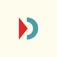 d Logo Design und Vorlage kreativ d Symbol Initialen basierend Briefe im Vektor