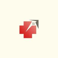 Krankenhaus Logo Design Vektor medizinisches Kreuz