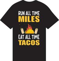 Tacos-T-Shirt-Design vektor