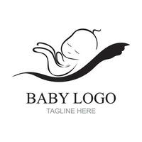 Vektor Illustration von süß Baby Lächeln Logo und Symbol perfekt zum Geschäft, Industrie, Geschäft Marken, usw