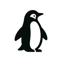 Vektor Symbol Illustration minimalistisch Pinguin Silhouette Logo