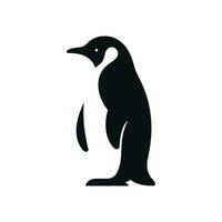einfach Pinguin Logo silhouettiert Vektor Symbol Illustration