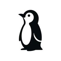 Silhouette von ein einfach Pinguin Logo Symbol Vektor Illustration